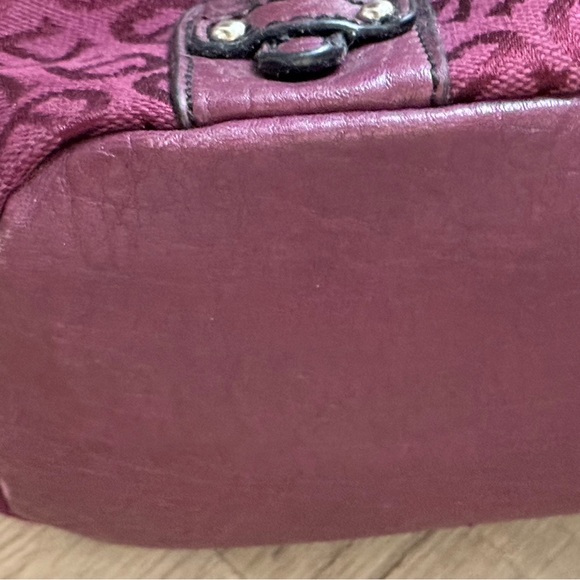 Like new. Used once Etienne Aigner purse bag burgundy wine color open to offers - Picture 15 of 15